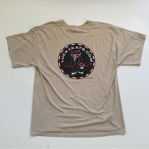 Lucky Kat Tan Graphic Tee